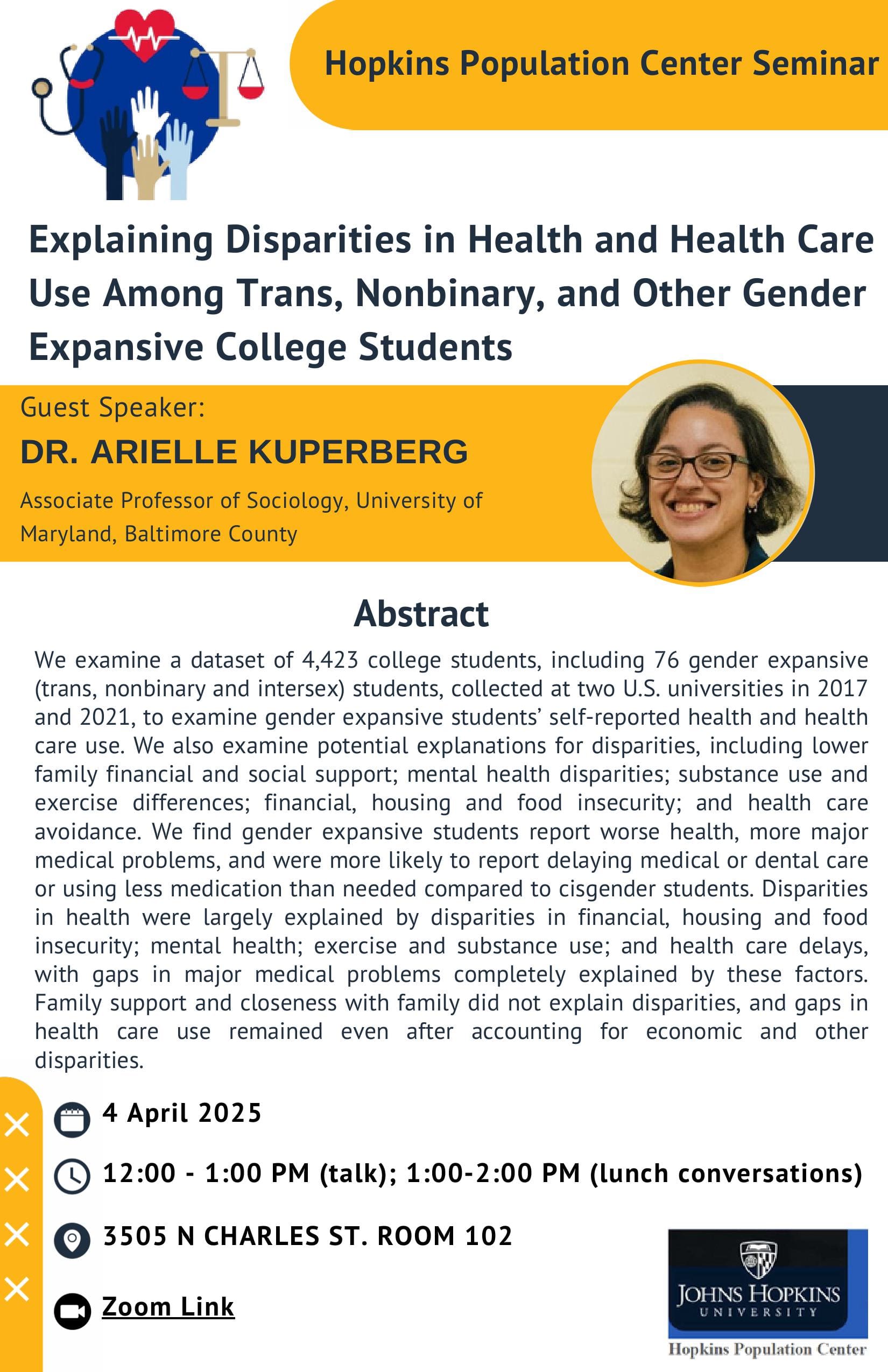 Arielle Kuperberg flyer